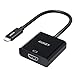 AUKEY USB C to HDMI Adapter [4K@30Hz], USB Type C Adapter [Thunderbolt 3 Port Compatible] for 2017 MacBook Pro, Dell XPS, Google Chromebook Pixelbook (Black)