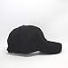Plain Blank Washed Cotton Distressed Adjustable Baseball Cap (Black)