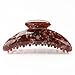 We We 5‘’ Large Luxury French Light Tortoise Shell Marbled Jaw Hair Claw Clip Clamp for Women (Brown)