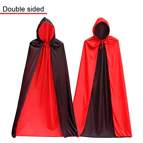 BiBOSS Halloween Hooded Capes Cloak Unisex Double Side Halloween Cloak Cosplay Costume