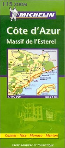 Download Carte routière : Côte d'Azur - Cannes, Nice, Monaco, Menton, N°11115 PDF