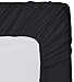 Utopia Bedding Full Fitted Sheet - Bottom Sheet - Deep Pocket - Soft Microfiber - Shrinkage and Fade Resistant - Easy Care -1 Fitted Sheet Only (Black)