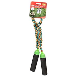 Idena 40096 Springtouw met softgrepen voor kinderen, lengte ca. 2,3 m, als vrijetijdssport, voor bewegingsspelletjes en…