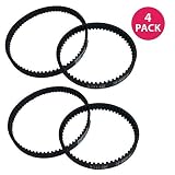 Think Crucial Replacement Vacuum Belts - Compatible with Bissell ProHeat 2X Part #203-6688 and #203-6804 - Fit Models 9200 9300 9400 Series, Home and Office Use - Bulk (4 Pack)