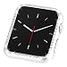 Coobes Compatible with Apple Watch Case 38mm 42mm, Metal Bumper Protective Cover Women Bling Diamond Crystal Rhinestone Shiny Compatible iWatch Series 3/2/1 (Diamond-Silver, 42mm) primary