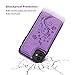 Vaburs Compatible with iPhone 11 Case Wallet with Card Holder, Embossed Butterfly Premium PU Leather Double Magnetic Buttons Flip Shockproof Protective Cover for iPhone 11 6.1 Inch(Purple)