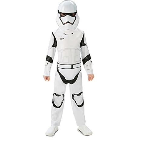 Rubie's 3620267 - EP7 Stormtrooper classic child, L, weiß/schwarz (7-8 Jahre)
