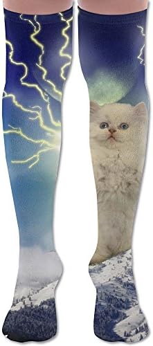Lighting Cat Women Knee High Socks High Thigh Stockings Over Knee High Boots Long Socks For Girls