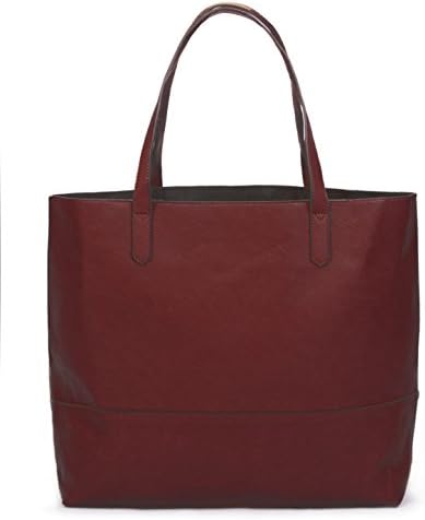 OverbrookeLarge Vegan Leather Tote - Womens Slouchy Shoulder Bag with Open Top