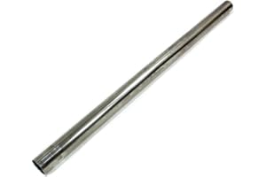 45" Mild Steel Exhaust Pipe – Mandrel Bent Straight Tubing – Expanded or Non-Expanded – 2", 2.5", 3", 3.5", 4" Diameter (Non-