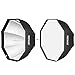 Neewer 32 inches/80 Centimeters Octagonal Softbox with S-Type Bracket Holder (with Bowens Mount) and Carrying Bag for Speedlite Studio Flash Monolight, Portrait and Product Photography