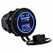 Cllena Dual USB Charger Socket Power Outlet 1A & 2.1A for Car Boat Marine Mobile (3.1A-Blue)
