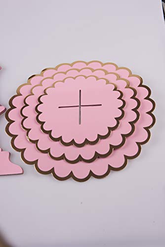 image for 3-Tier Cardboard Cupcake Stand/Tower, Flyome Round Dessert Tree Displa