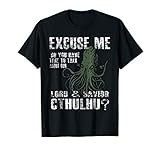 Mens Lord & Savior Cthulhu Funny Parody Religion T-Shirt Large Black
