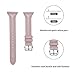 Joyozy Genuine Leather Bands Compatible with Fitbit Versa&Fitbit Versa 2 &Fitbit Versa SE&New Fitbit Versa Lite Smartwatch,Replacement for Accessories Fitness Strap Women Men(5.5
