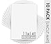 Mat Board Center, Pack of 10 11x14 White Uncut Mat Boards, Acid Free, 4-Ply Thickness, White Core, Great for Pictures, Photos, Framing Backing