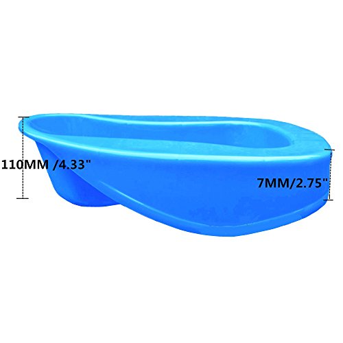 YUMSUM Large Stack-able Smooth Contoured Bedpans (1 PACK)