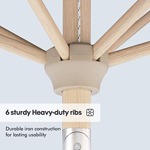 Sekey Balkon Sonnenschirm Marktschirm Gartenschirm Terrassenschirm Sonnenschutz UV 50+ Rechteckig – Bild 5