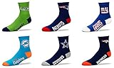 NFL Team Logo Officially Licensed Unisex Crew Socks FBF Lucky Socks