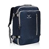 Hynes Eagle 38L Flight Approved Weekender Carry on Backpack, Blue