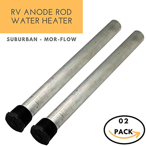 2 Pack RV Anode Rod For Hot Water Heater Tank Suburban and Mor-Flo 3/4