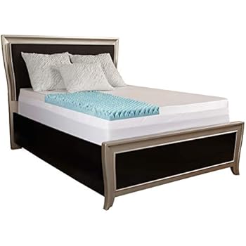 Simmons Beautyrest Simmons Curv 4-inch Sculpted Gel Memory Foam Mattress Topper with Polysilk Cover King