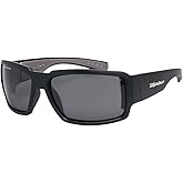 Boogie Bomb BG111 Matte Black Frame Smoke Polarized Safety Lens Gray Foam