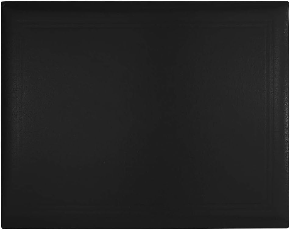 GraduatePro Diploma Cover 8.5x11 Graduation Covers Certificate Document Holder Smooth Leather Letter Size Black : Office Products