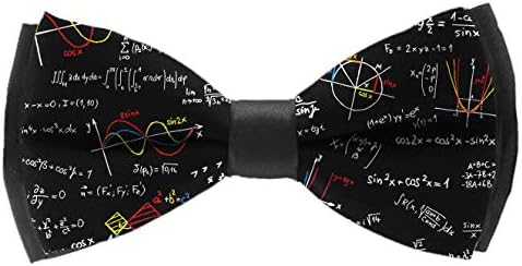 COLORFULSKY Math Lesson Mens Pre-Tied Formal Tuxedo Bowtie for Adults & Children