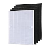 Aunifun True HEPA Plus 4 Carbon Replacement Filter A 115115 Size 21 for Winix PlasmaWave 5300 6300 5300-2 6300-2 P300 C535