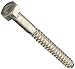 Hillman 832040 5/16 x 3-Inch Stainless Steel Hex Lag Screws, 25-Pack