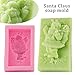 Silicone Molds Santa Claus, Christmas Craft Art Silicone Soap Mold, Craft Moulds DIY Handmade Soap Moulds - Soap Making Supplies by YSCEN
