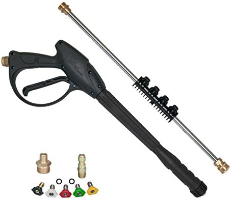 4000 PSI Pressure Washer Gun Kit with Male Metric Adapters 3.0 Orifice Size - replaces Apache 99023802