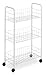 Whitmor 3 Tier Small Wire Rolling Cart