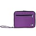 BUBM Double Layer Padded Travel Case Packing Cubes for iPad Mini Electronic Accessories Organizer Makeup bag (Purple)