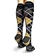 Argyle Graduated Compression Socks - for Flight Travel Sports Nurse Pregnancy Arthritis Varicose Veins, Edema Shin Splints Running Nursing, Leg Pain Relief-Recovery, Boost Circulation, Reduce Swelling