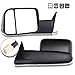 SCITOO Towing Mirrors fit for Dodge for Ram High Perfitmance Exterior Mirrors fit 1998-2002 for Ram 1500 for Ram 2500 for Ram 3500 with Power Controlling Heated Manual Flipping up and Telescoping