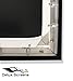 (Sale) Delux Screens 100 inch 4K/8K Ultra HDR Projector Screen - Active 3D Ready - 6 Piece Fixed Frame - Home Theater Movie Projection Screen - PVC Matte White - Velvet Border (100