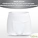 Men's Incontinence Boxer Shorts with Super Absorbent Pad (14Oz) Washable, Discreet, and Comfortable Underwear (Large)