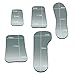 Omonic 5Pcs/Set 2 Sided Dental Occlusal Photographic Mouth Mirror Rhodium Dental Plated Glass Intraoral Photo Reflector