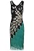 BABEYOND 1920s Vintage Peacock Sequined Dress Gatsby Fringed Flapper Dress Roaring 20s Party Dress