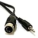 kenable 5 Pin Din Plug to 3.5mm Jack Stereo Plug Audio Cable 1m (~3 feet)