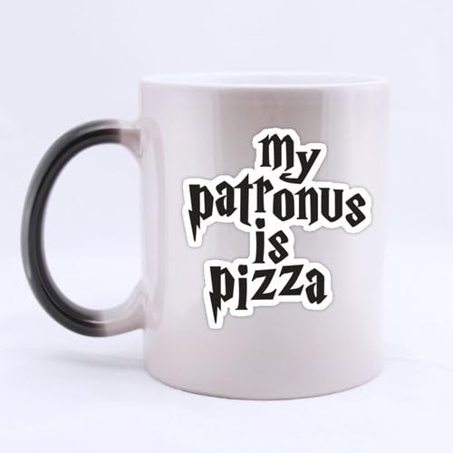 Funny My Patronus is Pizza Coffee Mug, Custom Harry Potter Coffee Mugs
