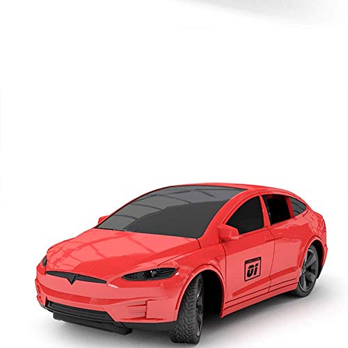 SSBH Tesla Rechargeable 2.4G RC Vehicle Sports Race Model Radio Controlled Electric Toy Car Children's Wireless Remote Control Racing Drift Open Door Drifting/Stunts Toys for Kids Girls Easter