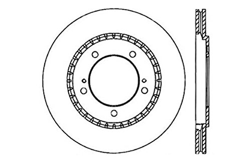 StopTech 128.48008R Sport Cross Drilled Brake Rotor (Front Right), 1 Pack