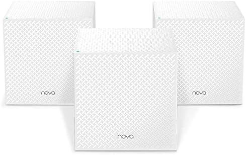 Nova MW12 Mesh WLAN System - AC2100 Tri-Band WLAN Mesh System - empfohlen für Häuser mit 3-4 Schlafzimmern - 9X Gigabit Port - Ersetzt Router & Repeater - APP Steuerung - 3er Pack