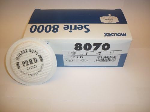 Moldex 8070 Particulate Filters Filters For Series 8000, 5000 & 4000 8 Per Box