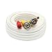 60 Feet Pre-made All-in-One BNC Video and Power Extension Cable with Connector for CCTV Security Camera (White, 60 feet)