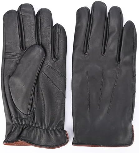 Amazon.com: Harssidanzar Men's Leather Gloves Sheepskin
