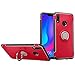 QiongNi Case for Huawei Y9 2019 JKM-TL00 JKM-AL00 JKM-AL00a JKM-LX1 JKM-LX2 JKM-LX3 JKM-L21 / Enjoy 9 Plus Case Cover + 360 Degree Rotating Ring Holder Kickstand Red